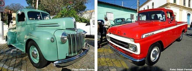 Duas belas Fords: a americana 'caveirinha' 1942  e a nacional F100 Twin-I-Bean 1971