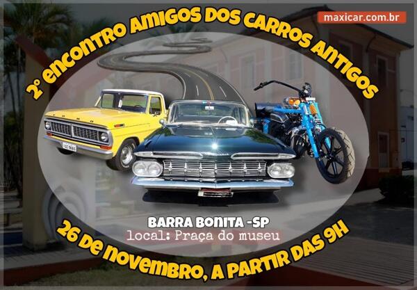 2º Encontro Amigos dos Carros Antigos em Barra Bonita, SP • 26/11/2023