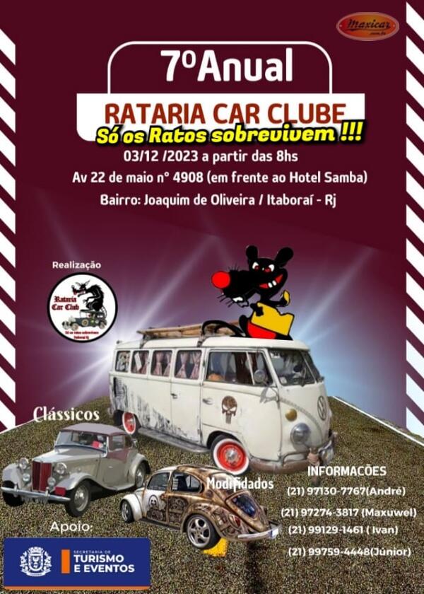 7° Anual Rataria Car Clube – Itaboraí, RJ • 3/12/2023