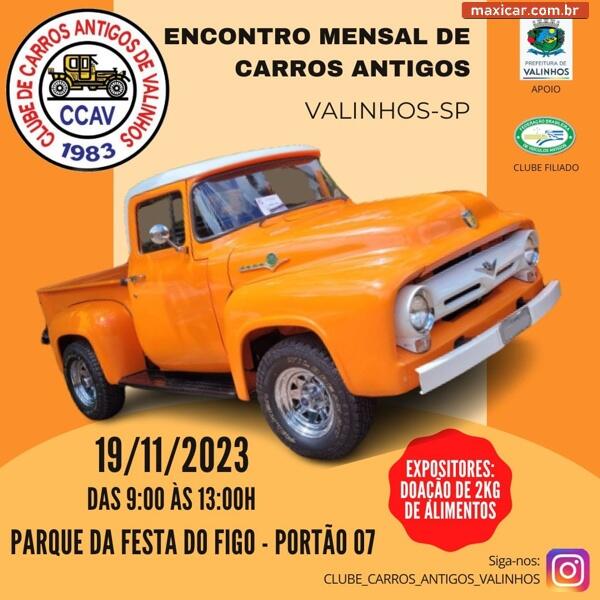 Encontro Mensal de Carros Antigos – Valinhos, SP • 19/11/2023