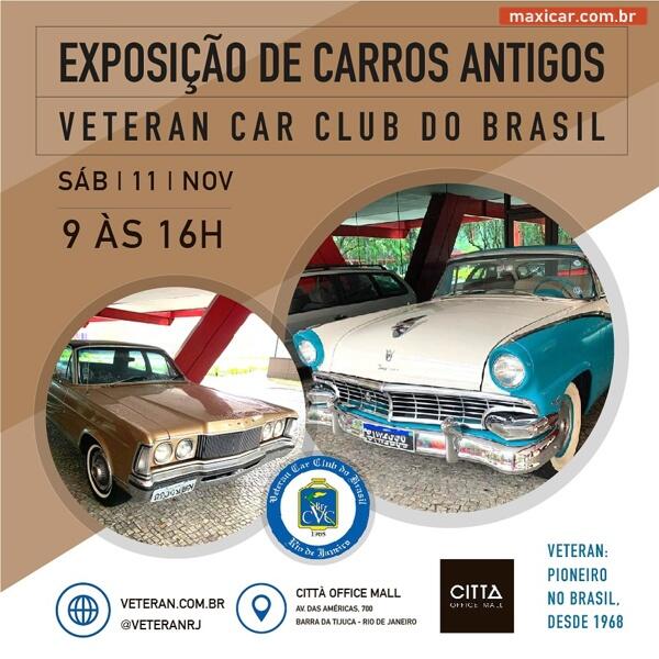Exposição de Carros Antigos Veteran Car Club do Brasil – Rio de Janeiro, RJ • 11/11/2023