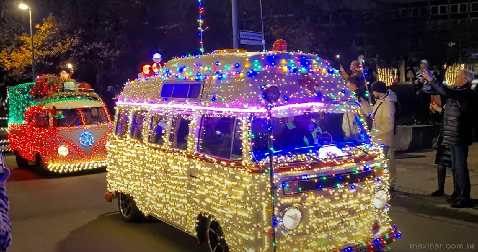 GALERIA: Twinkle Light Cruise, o tradicional desfile de Natal de VWs clássicos na Alemanha