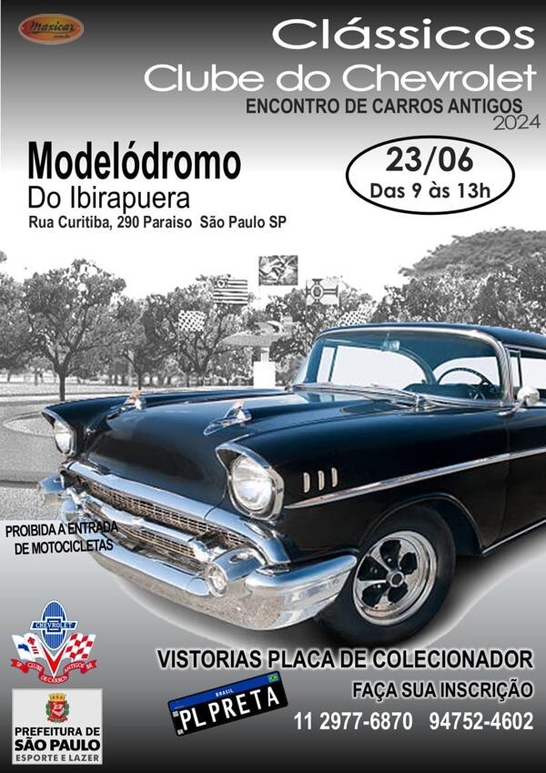 Clássicos Clube do Chevrolet – Encontro de Carros Antigos – São Paulo, SP • 23/6/2024