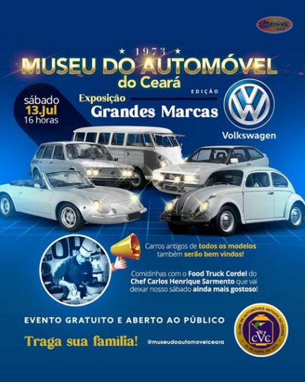 Exposição de Carros Antigos, Grandes Marcas e Edição Volkswagen