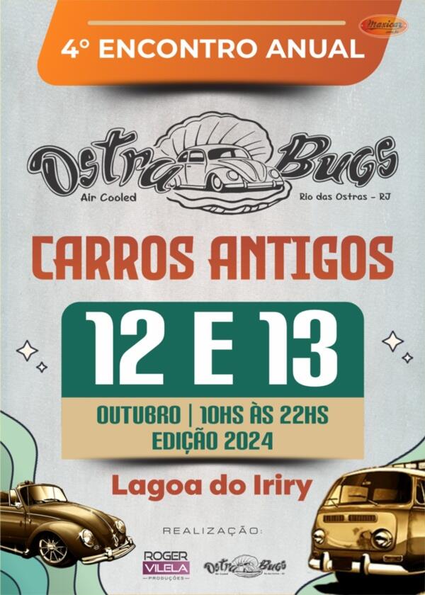 4º Encontro Anual de Carros Antigos em Rio das Ostras