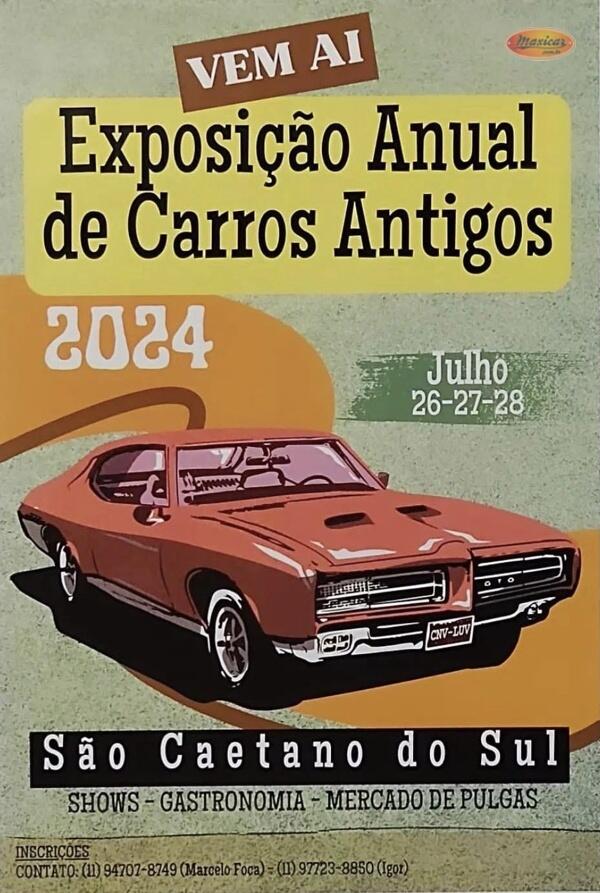 Exposição Anual de Carros Antigos em São Caetano do Sul
