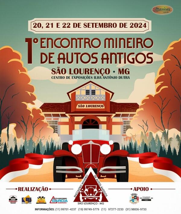 1º Encontro Mineiro de Autos Antigos em São Lourenço