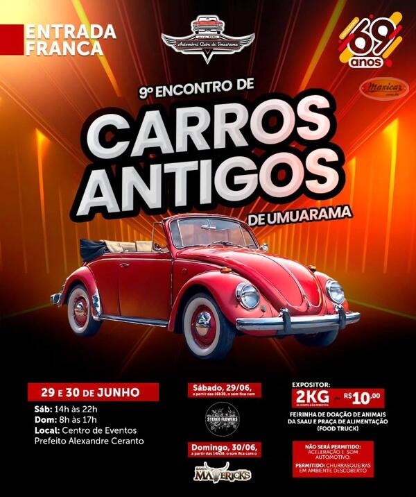 9° Encontro de Carros Antigos de Umuarama