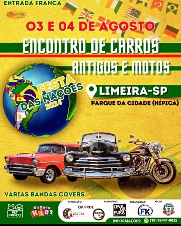 Encontro de Carros Antigos e Motos