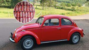 Fusca lotado de cerveja