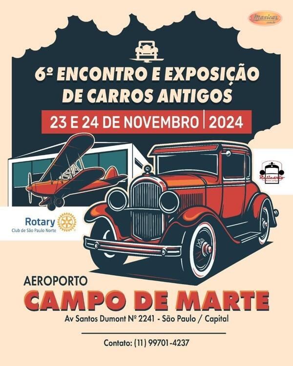 6º Encontro e Exposição de Carros Antigos no Campo de Marte