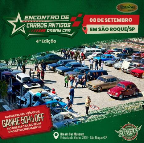 4º Encontro de Carros Antigos Dream Car em São Roque, SP • 8/9/2024