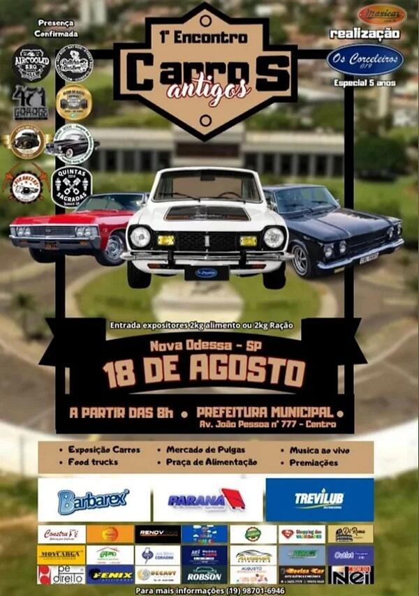 1º Encontro de Carros Antigos de Nova Odessa