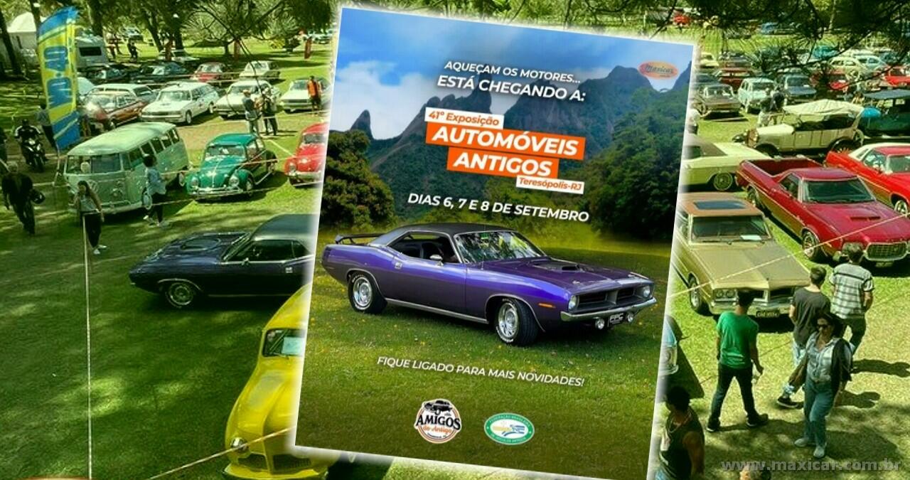 41ª Exposição de Automóveis Antigos de Teresópolis é  neste fim de semana