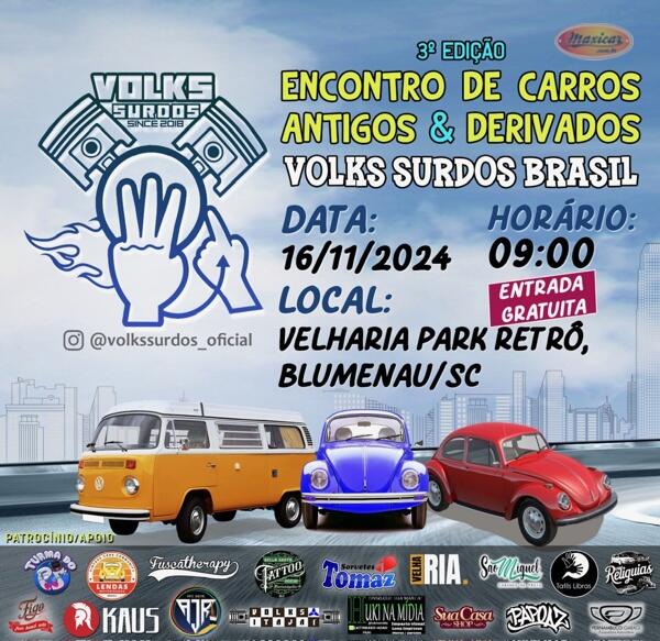 3º Encontro de Carros Antigos & Derivados Volks Surdos Brasil