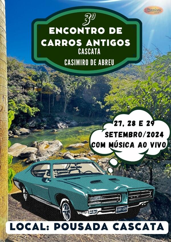 3º Encontro de Carros Antigos - Cascata - Casemiro de Abreu