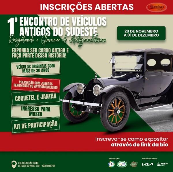 1º Encontro de Veículos Antigos do Sudeste