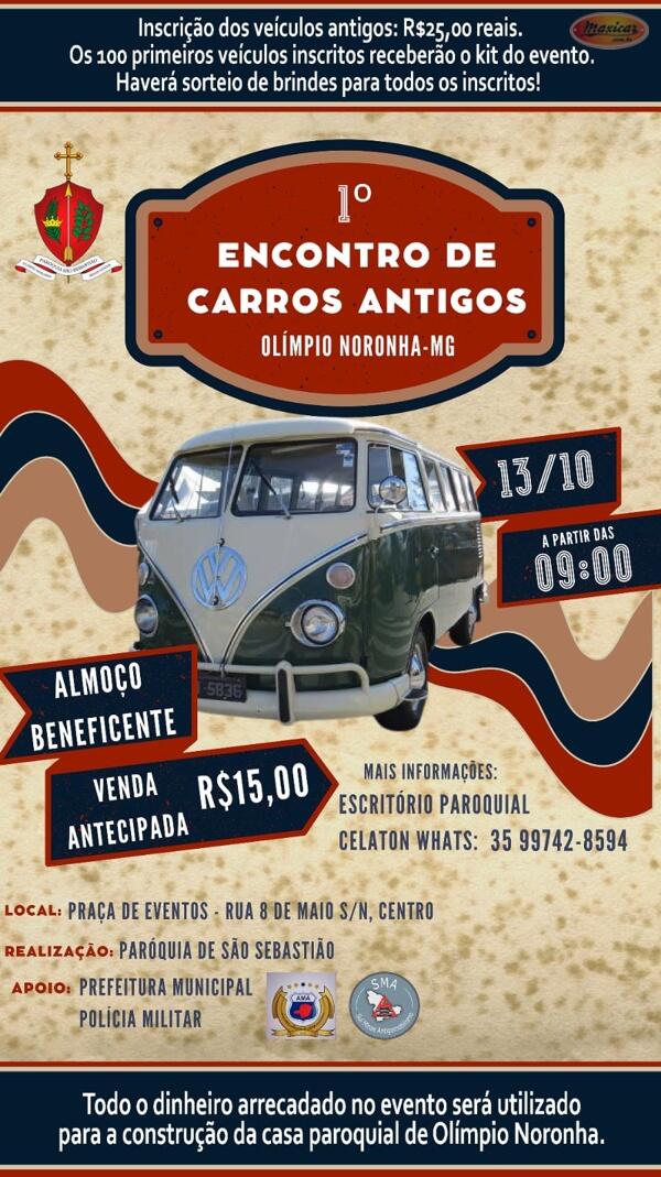 1º Encontro de Carros Antigos de Olímpio Noronha