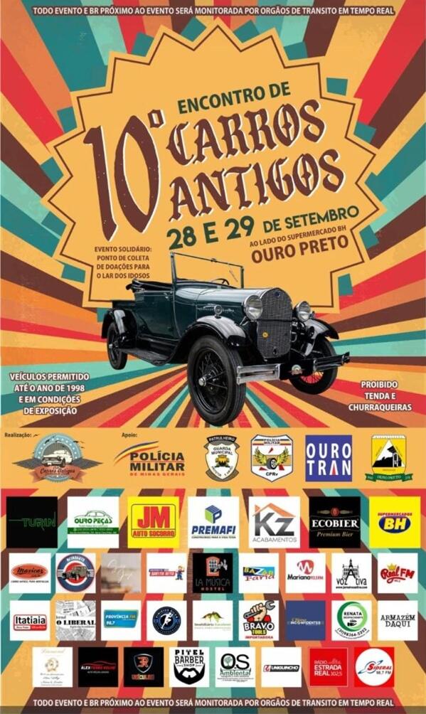 10º Encontro de Carros Antigos - Ouro Preto