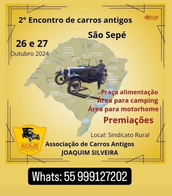 2º Encontro de Carros Antigos de São Sepé