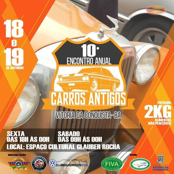 10º Encontro Anual de Carros Antigos de Vitória da Conquista, BA • 18 e 19/10/2024