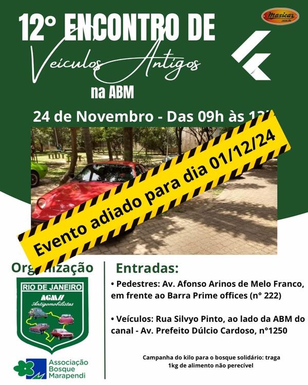 12º Encontro de Veículos Antigos na ABM