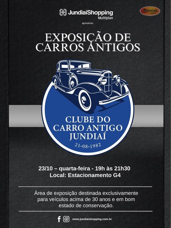 Exposição de Carros Antigos no Jundiaí Shopping