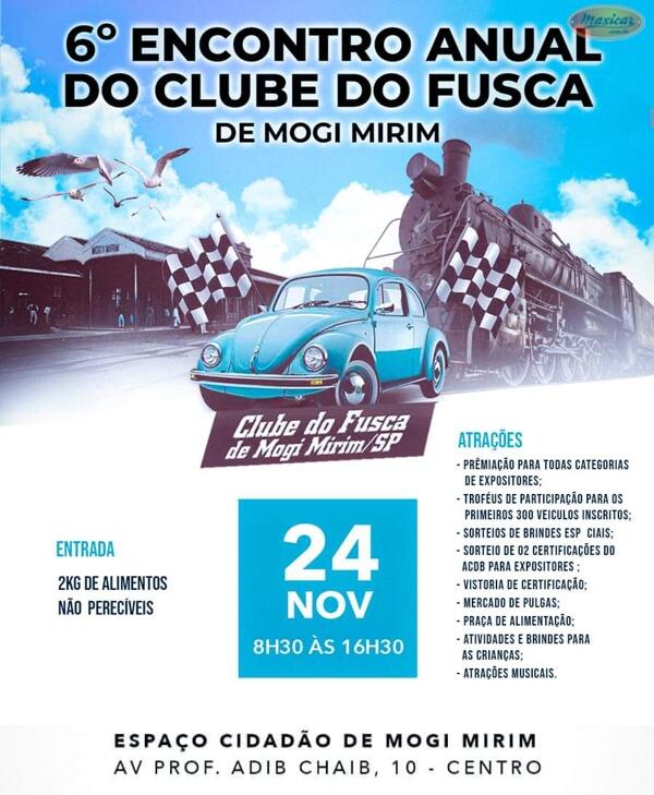 6º Encontro Anual do Clube do Fusca de Mogi Mirim