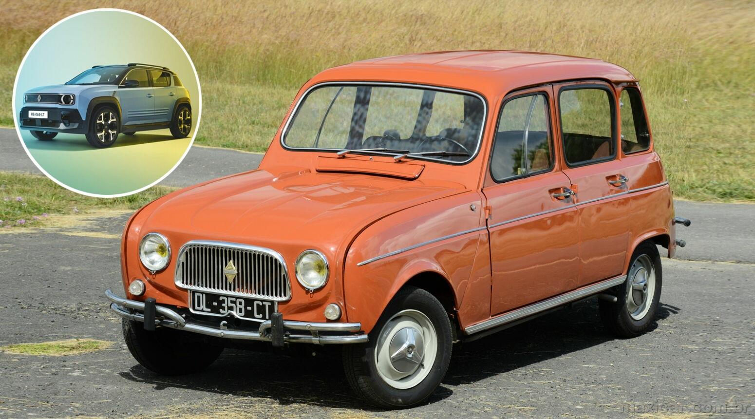 Renault 4: a versão clássica que inspirou o novo elétrico 4 E-Tech