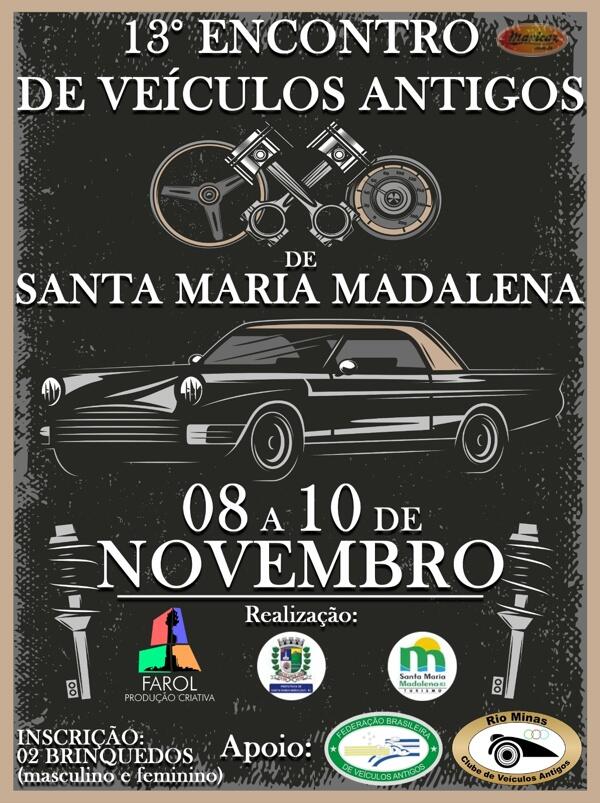 13º Evento de Veículos Antigos de Santa Maria Madalena