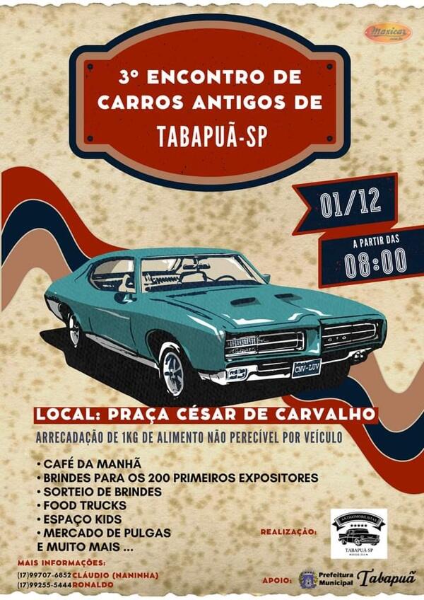 3º Encontro de Carros Antigos de Tabapuã