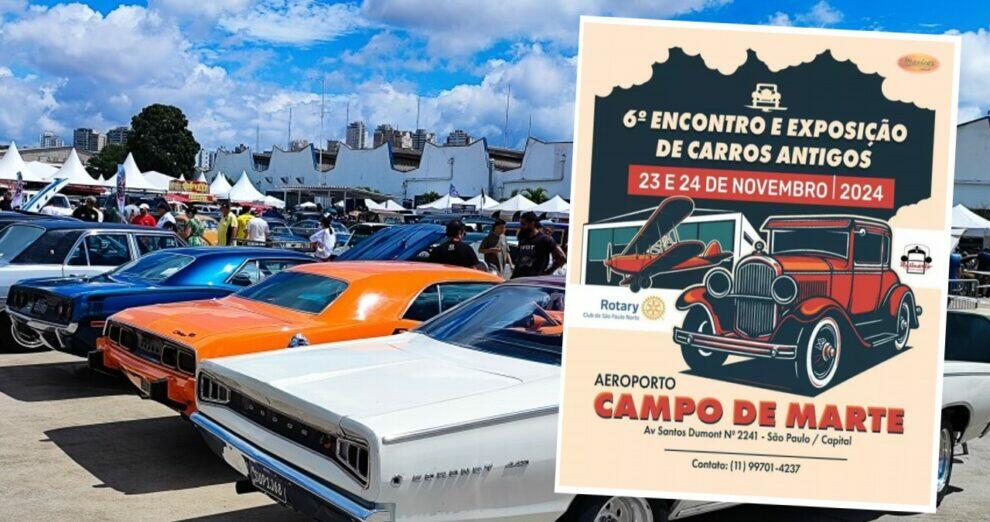 Campo de Marte recebe encontro de carros antigos nesse fim de semana