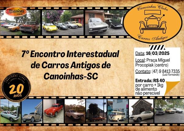 7° Encontro de Carros Antigos de Canoinhas