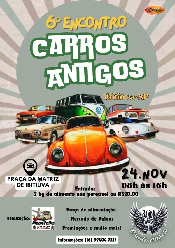 6º Encontro de Carros Antigos de Ibitiúva