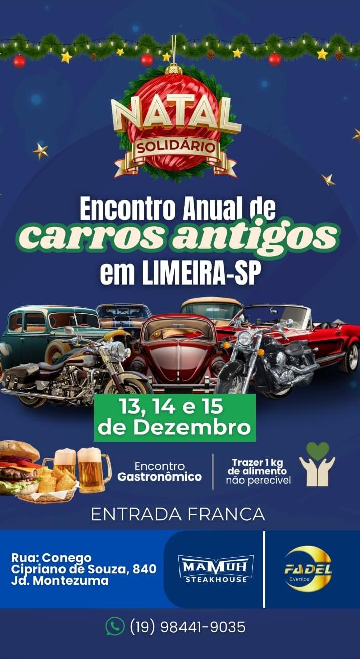 Encontro Anual de Carros Antigos em Limeira