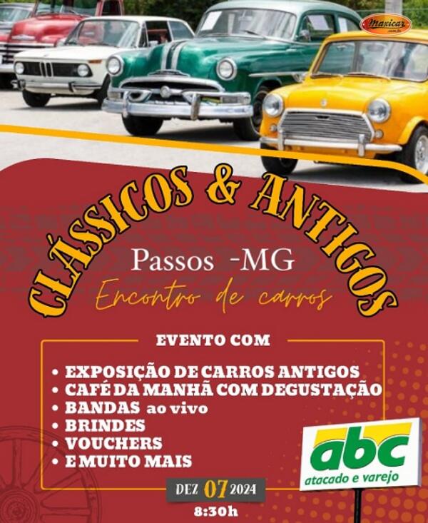 Encontro de Carros Antigos em Passos