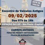 Encontro de Veículos Antigos na Estação da Luz