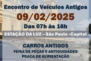 Encontro de Veículos Antigos na Estação da Luz