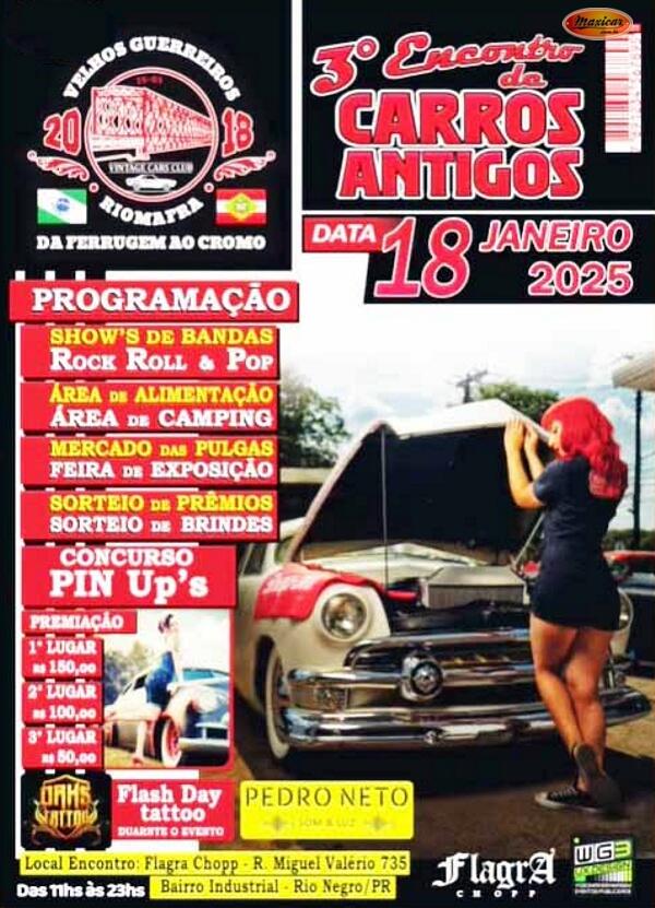 3º Encontro de Carros Antigos