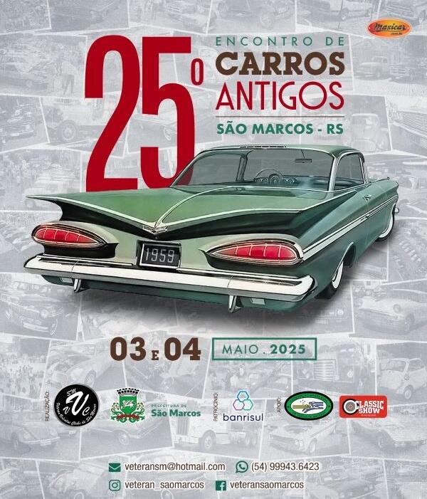 25º Encontro de Carros Antigos de São Marcos, RS