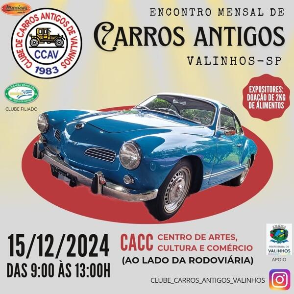 Encontro Mensal de Carros Antigos em Valinhos