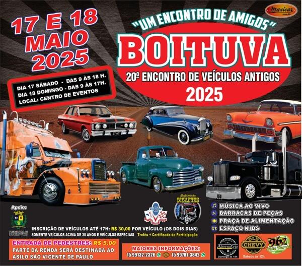 20º Encontro de Veículos Antigos de Boituva