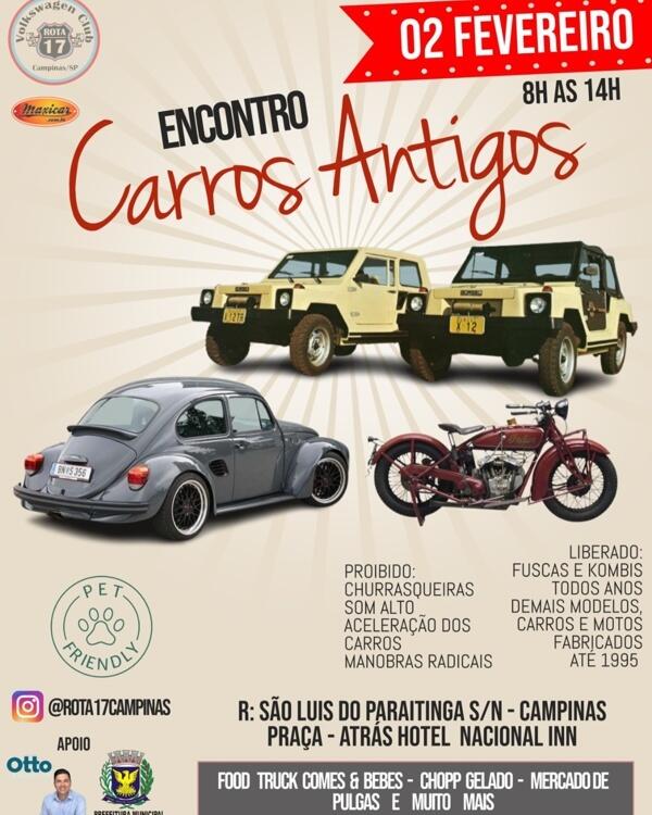 Encontro de Carros Antigos em Campinas