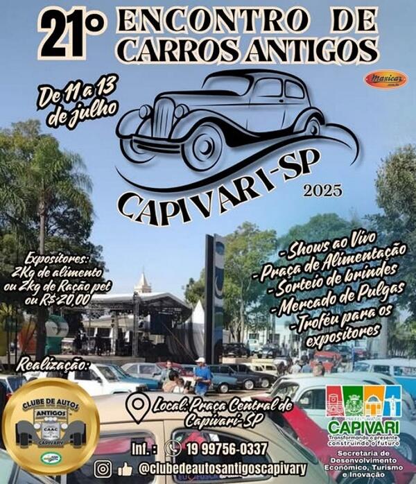 21° Encontro de Carros Antigos de Capivari