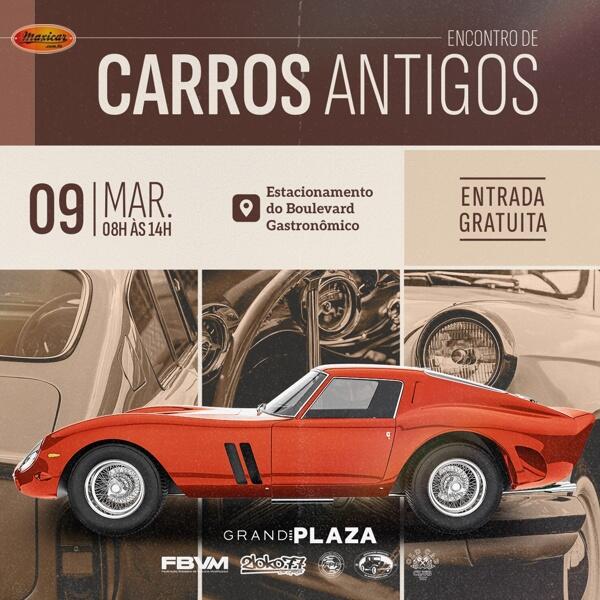 Encontro de Carros Antigos no Grand Plaza Shoping