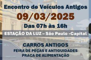 Encontro de Veículos Antigos na Estação da Luz