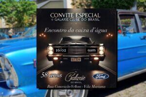 Encontro de clássicos celebrará os 58 anos do Ford Galaxie no domingo 16 de fevereiro