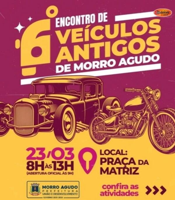 6º Encontro de Carros Antigos em Morro Agudo