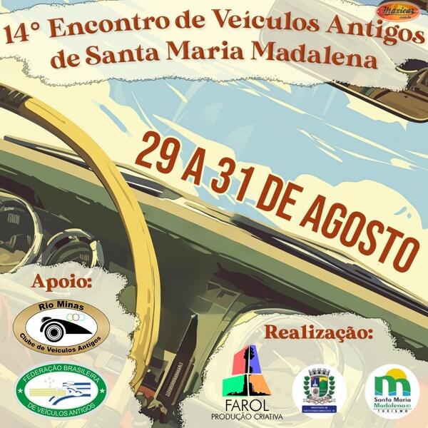 14º Encontro de Veículos Antigos de Santa Maria Madalena