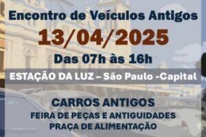 Encontro de Veículos Antigos na Estação da Luz